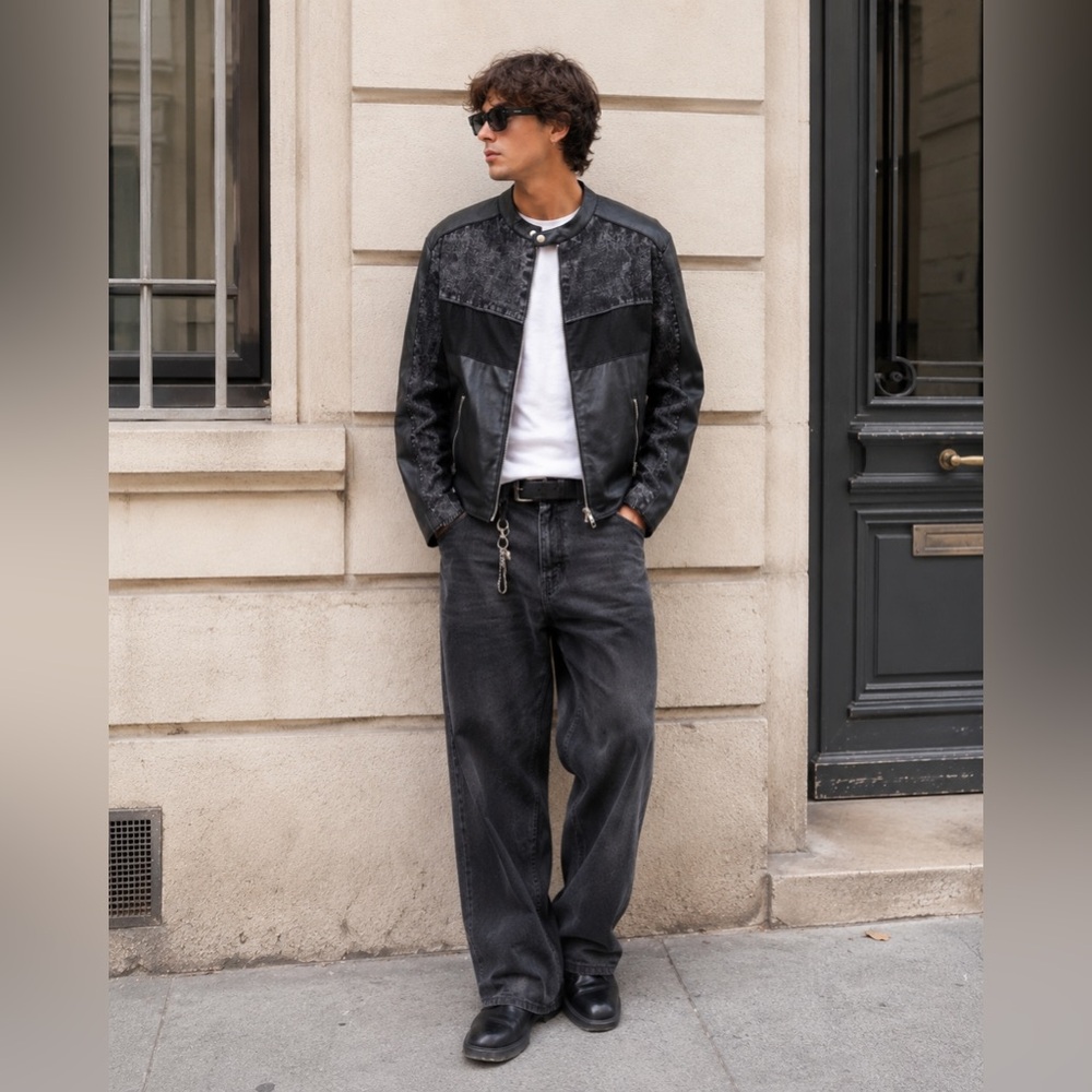 Diesel Leopol leather jacket